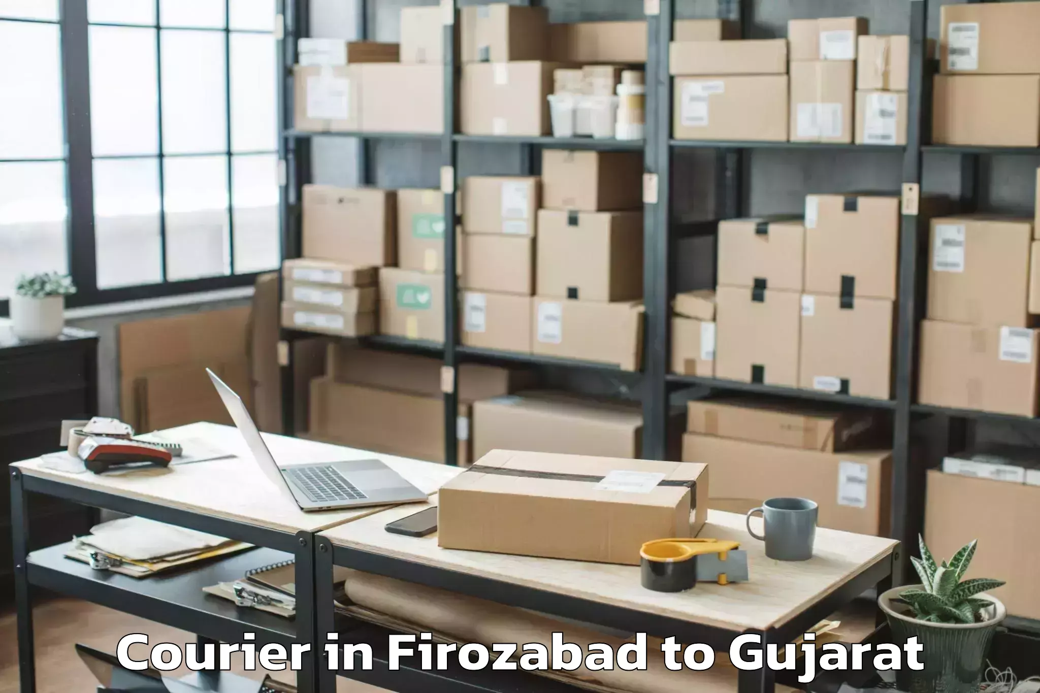 Professional Firozabad to Karnavati University Gandhinag Courier